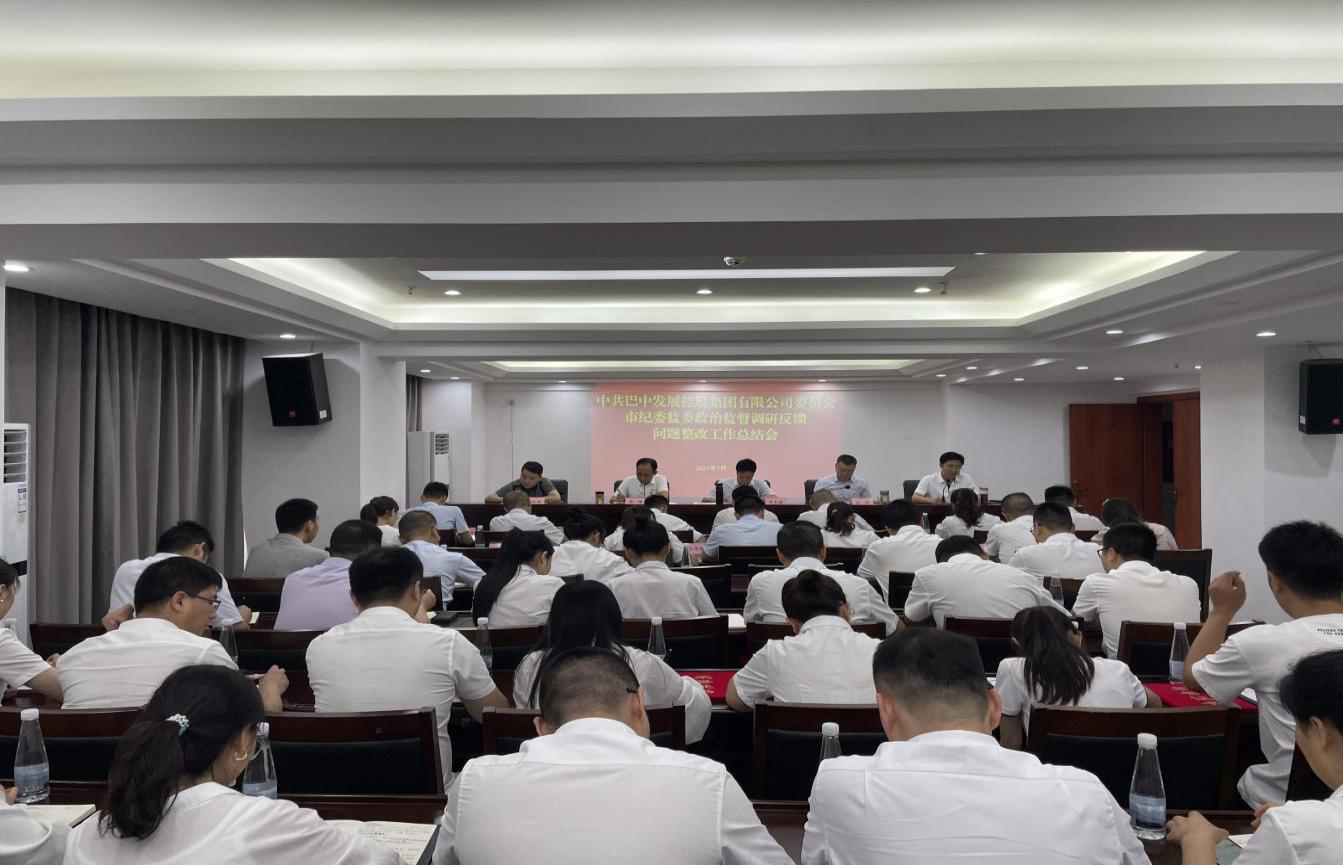 巴中發(fā)展控股集團有限公司召開2023年上半年黨建暨黨風廉政建設工作會議