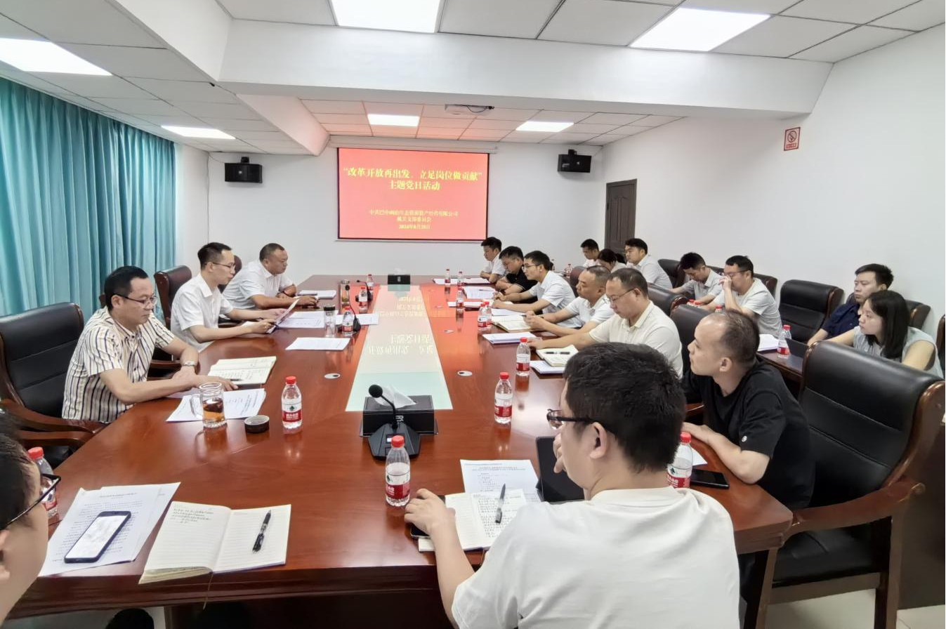 巴中兩山公司開展“改革開放再出發(fā)、立足崗位做貢獻(xiàn)”主題黨日活動(dòng)